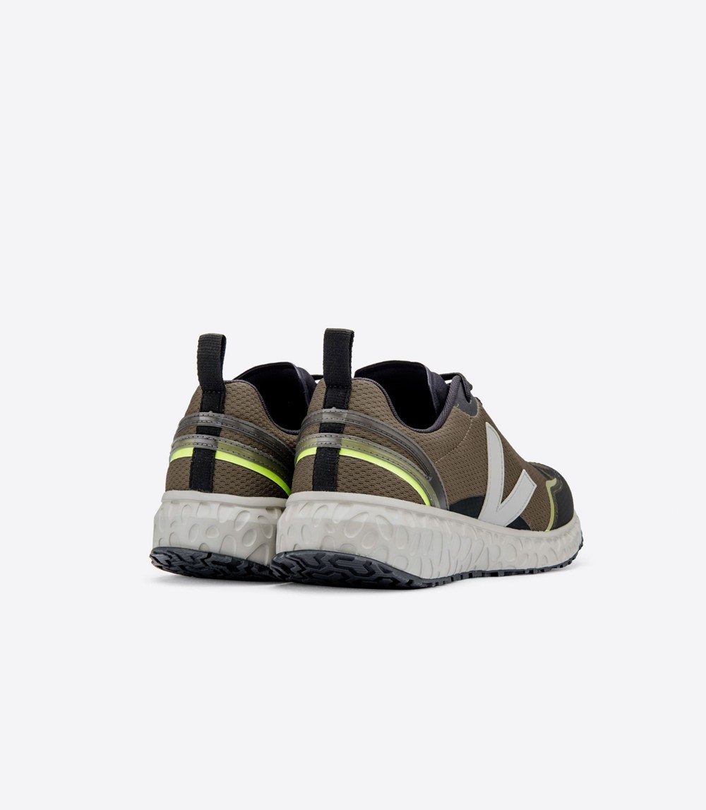 Veja Trainers Mens Olive/White - Condor Mesh - MHOD-74560